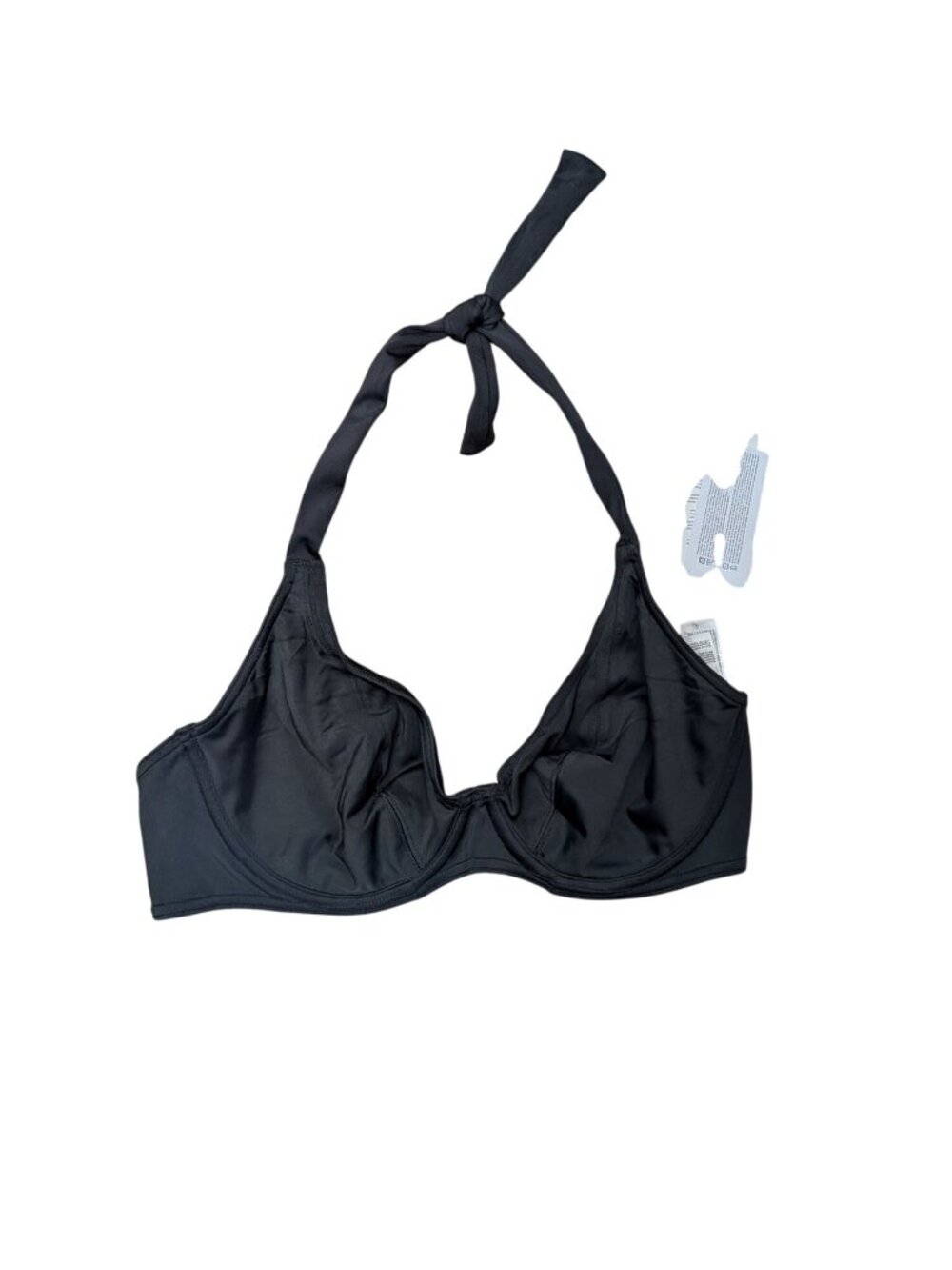 Freya Jewel Cove Black Halter Underwire Bikini Top 34DD